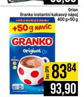 Orion Granko instantní kakaový nápoj 400g +50g 