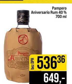 Pampero Aniversario Rum 40% 700 ml