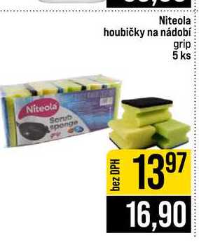 Niteola houbičky na nádobí grip 5 ks