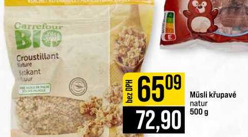 Müsli křupavé natur 500 g