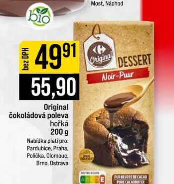 Original čokoládová poleva hořká 200 g