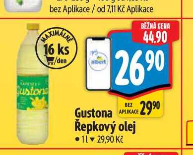  Gustona Řepkový olej  1 l
