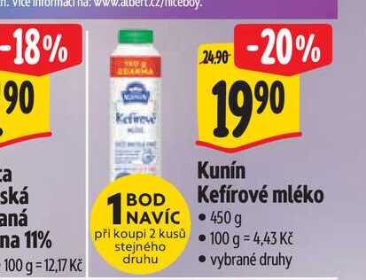 Kunín Kefírové mléko 450 g