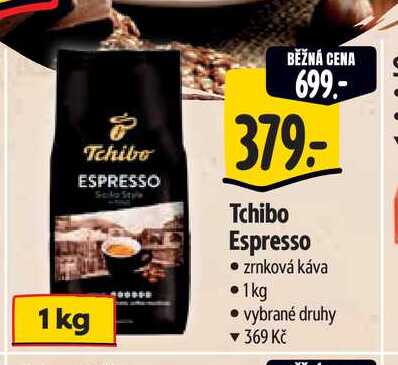   Tchibo Espresso zrnková káva 1kg  