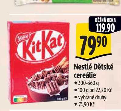 Nestlé Dětské cereálie 300-360 g