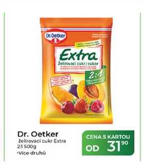 Dr. Oetker želírovaci cukr Extra 21 500g   v akci