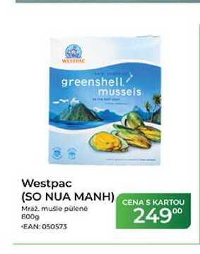 Westpac (SO NUA MANH) Mraz. mušle půlené 800g 