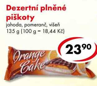Dezertní plněné piškoty, 135 g