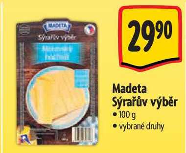 Madeta Sýrařův výběr, 100 g