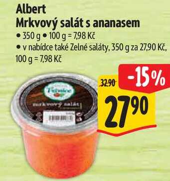Albert Mrkvový salát s ananasem, 350 g