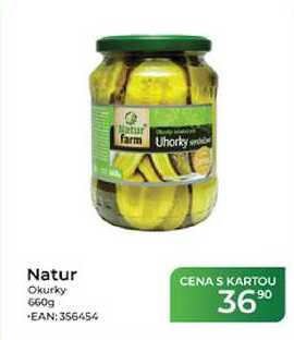 Natur Okurky 660g