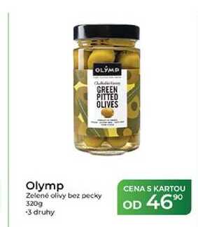 Olymp Zelené olivy bez pecky 320g  