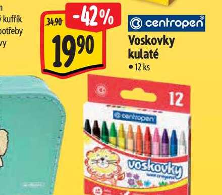 Voskovky kulaté 12 ks