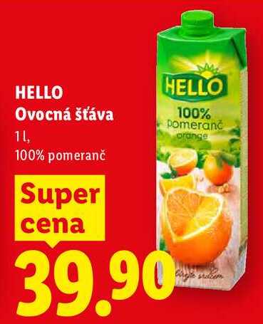 HELLO Ovocná šťáva, 1 l