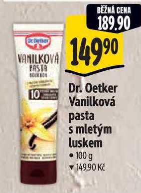 Dr. Oetker Vanilková pasta s mletým luskem, 100 g