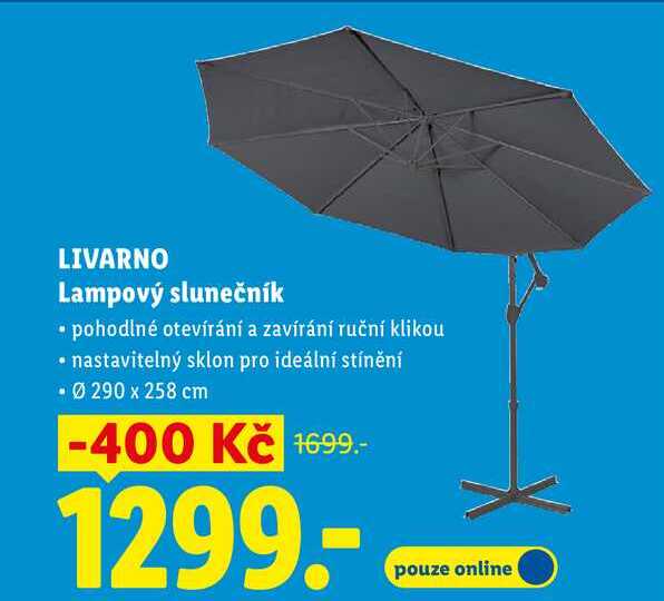 LIVARNO Lampový slunečník