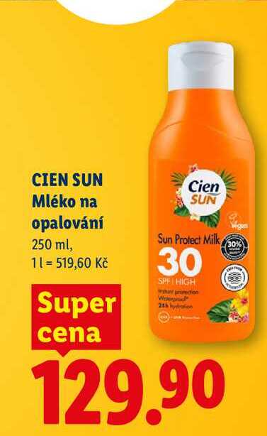 CIEN SUN Mléko na opalování, 250 ml