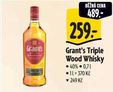 Grant's Triple Wood Whisky, 0,7 l