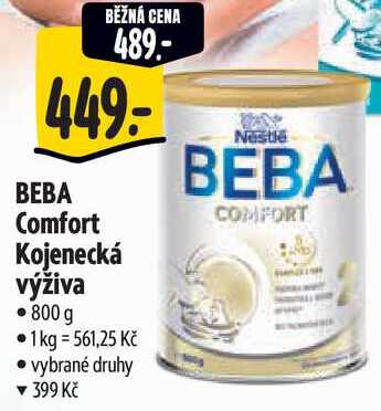 BEBA Comfort Kojenecká výživa, 800 g
