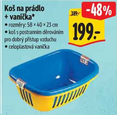 Koš na prádlo + vanička