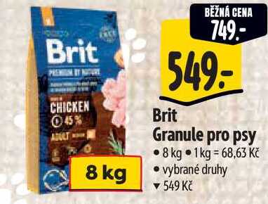 Brit Granule pro psy, 8 kg