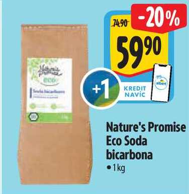Nature's Promise Eco Soda bicarbona, 1 kg