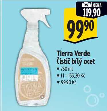 Tierra Verde Čistič bílý ocet, 750 ml
