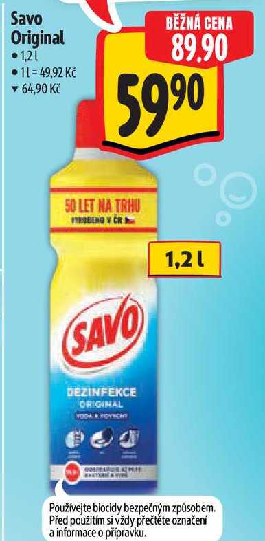 Savo Original, 1,2 l