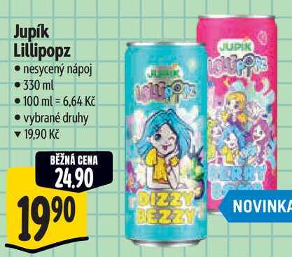 Jupík Lillipopz, 330 ml   