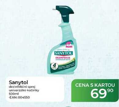Sanytol dezinfekční sprej univerzální 4účinky 500ml