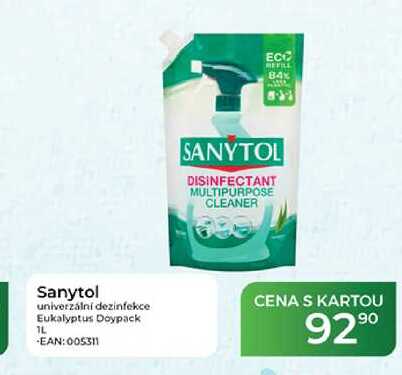 Sanytol univerzální dezinfekce Eukalyptus Doypack 1 L