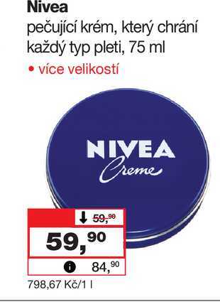 Nivea pečující krém, který chrání každý typ pleti, 75 ml