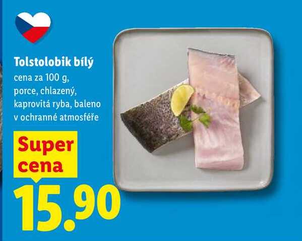 Tolstolobik bílý, cena za 100 g