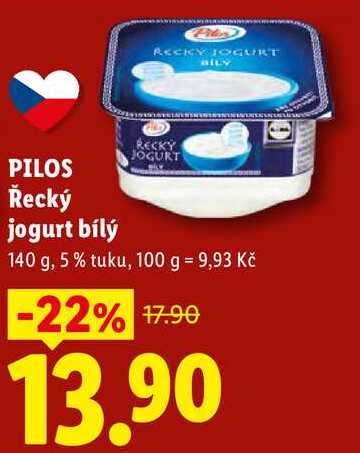 PILOS Řecký jogurt bílý, 140 g