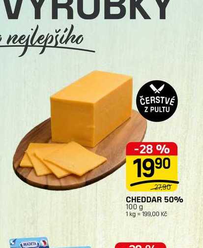 CHEDDAR 50% 100 g