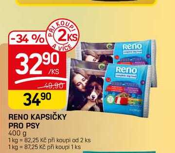 RENO KAPSIČKY PRO PSY 400 g