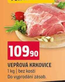 VEPŘOVÁ KRKOVICE 1 kg bez kosti