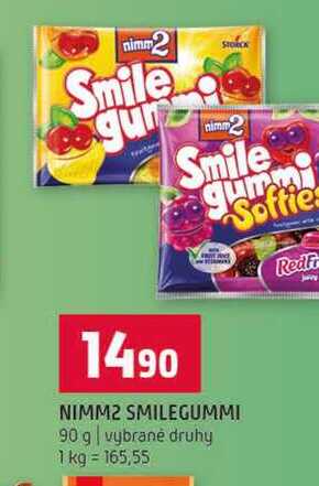 NIMM2 SMILEGUMMI 90 g vybrané druhy