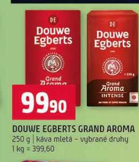 DOUWE EGBERTS GRAND AROMA 250 g káva mletá vybrané druhy