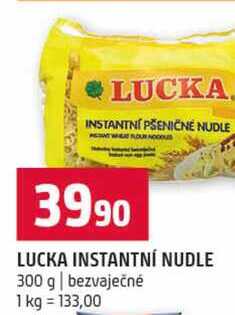 LUCKA INSTANTNÍ NUDLE 300 g bezvaječné 