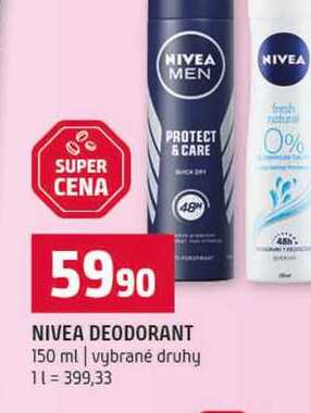 NIVEA DEODORANT 150 ml vybrané druhy