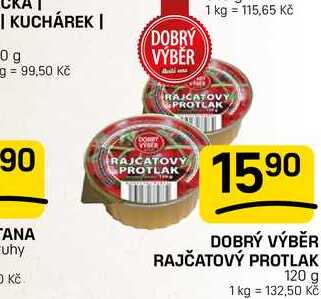 DOBRÝ VÝBĚR RAJČATOVÝ PROTLAK 120 g