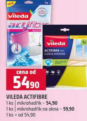 VILEDA ACTIFIBRE 1 ks mikrohadřík 1 ks mikrohadřík na okna 