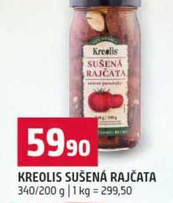KREOLIS SUŠENÁ RAJČATA 340/200 g