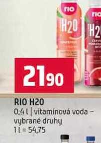 RIO H20 0,4l vitamínová voda vybrané druhy