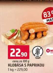 KLOBÁSA S PAPRIKOU 100g