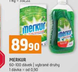 MERKUR 60-100 dávek vybrané druhy