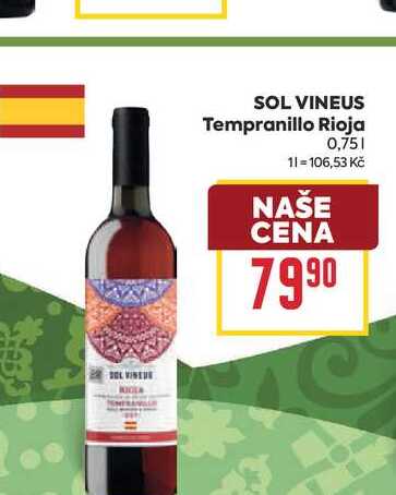 SOL VINEUS Tempranillo Rioja 0,75l
