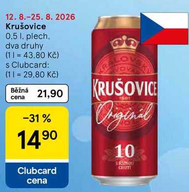 Krušovice, 0.5 l