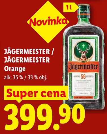 JÄGERMEISTER/ JÄGERMEISTER Orange, alk. 35 % / 33 %